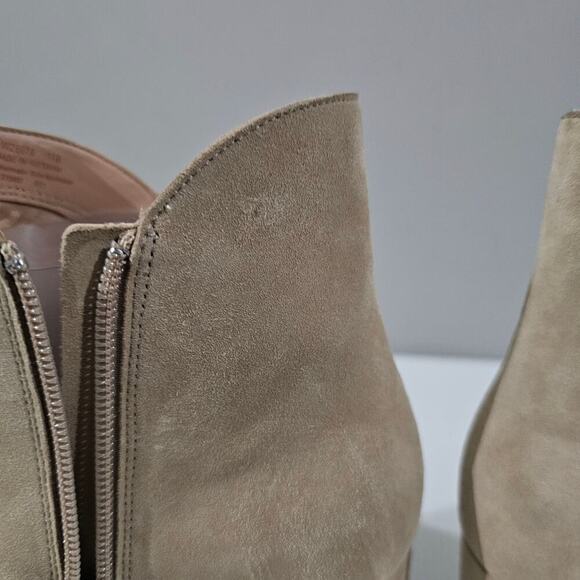 Cole Haan Elyse Ankle Bootie Womens 11 Latte Tan Suede Pointed Toe Dressy Heel - Picture 6 of 16